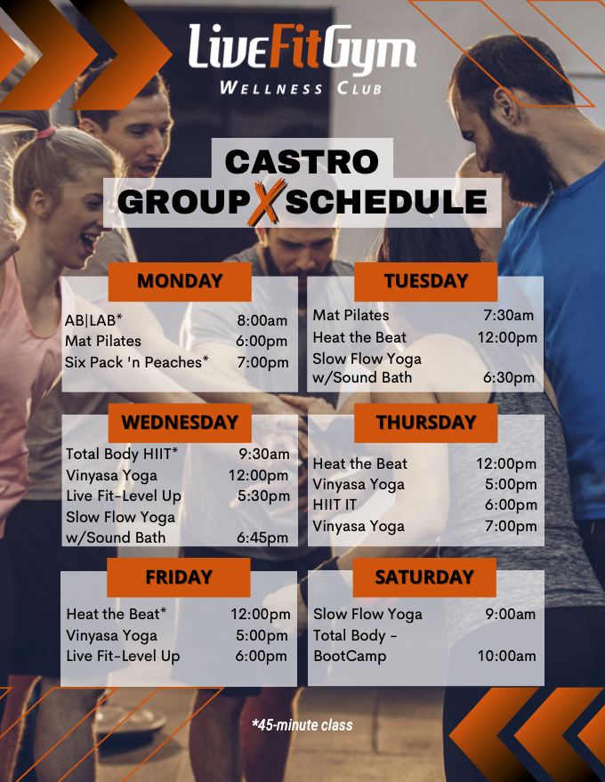 Live Fit Gym Castro Group Classes